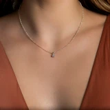 1/3 CT Round Diamond 4-Prong Solitaire Pendant Necklace in 14K White Gold (MD220079)