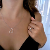 1 CTW Princess Diamond Solitaire with Accents Engagement Ring in 14K White Gold With Channel Set Accents (MD220171)