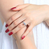 1 1/2 CTW Round Diamond Twisted Solitaire with Accents Engagement Ring in 14K White Gold (MD220252)