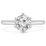 3/4 CT Round Diamond 6-Prong Solitaire Engagement Ring in 14K White Gold (MD220262)