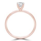 2/3 CT Round Diamond 4-Prong Solitaire Engagement Ring in 14K Rose Gold (MD220283)