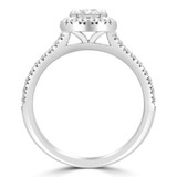 1 4/5 CTW Radiant Diamond Cathedral Split-Shank Halo Engagement Ring in 18K White Gold (MD220290)