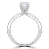 1 CT Oval Diamond 4-Prong Solitaire Engagement Ring in 14K White Gold (MD220308)