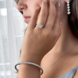 1/2 CTW Princess Diamond Radiant Halo Engagement Ring in 14K White Gold with Accents (MD220334)