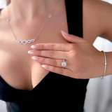 1 1/2 CTW Round Diamond Double-Prong Cushion Halo Engagement Ring in 14K Yellow Gold (MD220415)