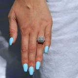 2 1/6 CTW Cushion Diamond Cathedral Double Cushion Halo Engagement Ring in 14K White Gold with Accents (MD230098)