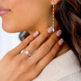 2/5 CTW Round Diamond Halo Engagement Ring in 14K White Gold with Channel set Accents (MD230110)