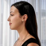 1 1/2 CTW Round Black Diamond 4-Prong Halo Stud Earrings in 14K Yellow Gold (MD230168)