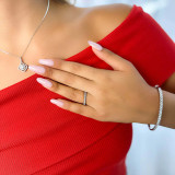 4/5 CTW Round Diamond 3/4 Way Shared-prong Semi-Eternity Anniversary Wedding Band Ring in 14K White Gold (MD230288)