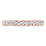 1/3 CTW Round Diamond Semi-Eternity Anniversary Wedding Band Ring in 14K Rose Gold (MD230291)