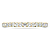 1/2 CTW Round Diamond 3/4 Way Shared-prong Semi-Eternity Anniversary Wedding Band Ring in 14K Yellow Gold (MD230294)
