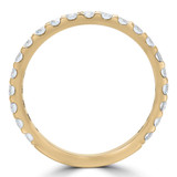 5/8 CTW Round Diamond 3/4 Way Semi-Eternity Anniversary Wedding Band Ring in 14K Yellow Gold (MD230303)