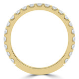 5/8 CTW Round Diamond 3/4 Way Semi-Eternity Anniversary Wedding Band Ring in 14K Yellow Gold (MD230303)