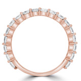 4/5 CTW Round Diamond 3/4 Way Shared-prong Semi-Eternity Anniversary Wedding Band Ring in 14K Rose Gold (MD230305)