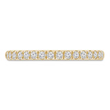 1/3 CTW Round Diamond 3/4 Way Semi-Eternity Anniversary Wedding Band Ring in 14K Yellow Gold (MD230309)