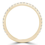 1/3 CTW Round Diamond 3/4 Way Semi-Eternity Anniversary Wedding Band Ring in 14K Yellow Gold (MD230309)