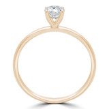 2/5 CT Round Diamond 4-Prong Solitaire Engagement Ring in 14K Yellow Gold (MD240048)