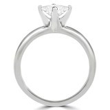 1 1/2 CT Round Lab Created Diamond  4-Prong Solitaire Engagement Ring in 14K White Gold (MD240064)