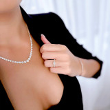 1 1/5 CTW Princess Diamond Solitaire with Accents Engagement Ring in 14K Yellow Gold (MD240127)