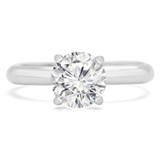1 CT Round Lab Created Diamond  Solitaire Engagement Ring in 14K White Gold (MD240165)