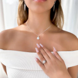 9/10 CTW Round Diamond Cathedral Cushion Halo Engagement Ring in 14K White Gold with Accents (MD240209)