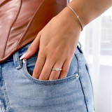 1 1/10 CTW Round Lab Created Diamond  Vintage 6-Prong Tapered Solitaire with Accents Engagement Ring in 14K Yellow Gold (MD240262)