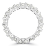 6 2/5 CTW Radiant Lab Created Diamond  Full Eternity Anniversary Wedding Band Ring in 14K White Gold *Size 6.5 Only* (MD240313)