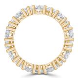3 2/3 CTW Heart Lab Created Diamond  Full Eternity Anniversary Wedding Band Ring in 14K Yellow Gold *Size 6.5 Only* (MD240314)