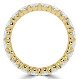 3 2/3 CTW Oval Lab Created Diamond  Full Eternity Anniversary Wedding Band Ring in 14K Yellow Gold *Size 6.25 Only* (MD240316)
