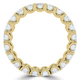 6 2/5 CTW Emerald Lab Created Diamond  Full Eternity Anniversary Wedding Band Ring in 14K Yellow Gold *Size 6.5 Only* (MD240317)