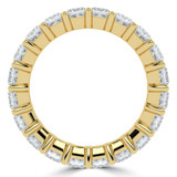 4 1/8 CTW Princess Lab Created Diamond  Full Eternity Anniversary Wedding Band Ring in 14K Yellow Gold *Size 6 Only* (MD240318)