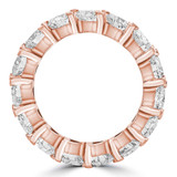 4 3/4 CTW Heart Lab Created Diamond  Full Eternity Anniversary Wedding Band Ring in 14K Rose Gold *Size 6.75 Only* (MD240319)
