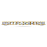 1/3 CTW Round Lab Created Diamond  3/4 Way Semi-Eternity Anniversary Wedding Band Ring in 14K Yellow Gold (MD250052)