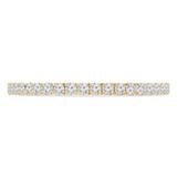 1/5 CTW Round Lab Created Diamond  3/4 Way Semi-Eternity Anniversary Wedding Band Ring in 14K Yellow Gold (MD250068)