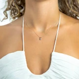 1/2 CT Round Lab Created Diamond  6-Prong Solitaire Pendant Necklace in 14K Rose Gold (MD250105)