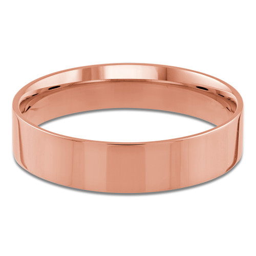5 MM Classic Mens Wedding Band in Rose Gold (MDVBC0004-5MM-R)