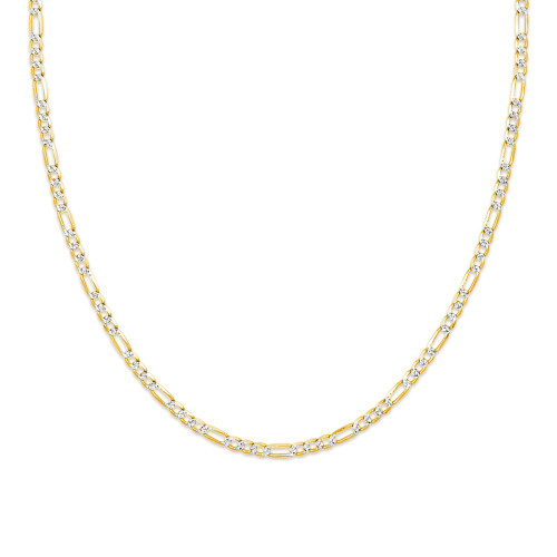 Hollow GAKD-Figaro Chain Necklace in Yellow Gold  (MDVSC0040)