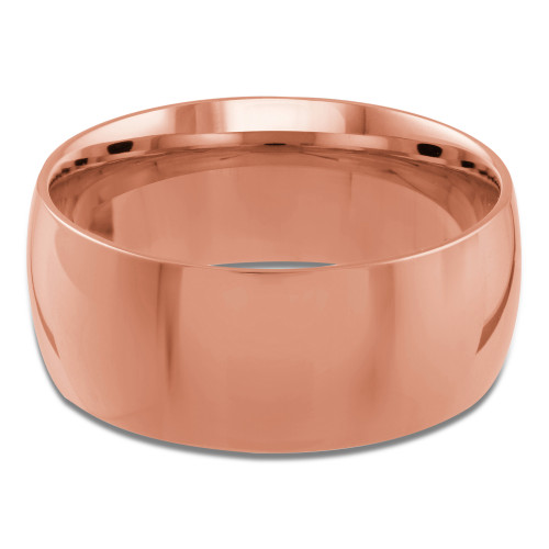 9 MM Comfort Fit Classic Womens Wedding Band in Rose Gold (MDVBC0001-9MM-R)