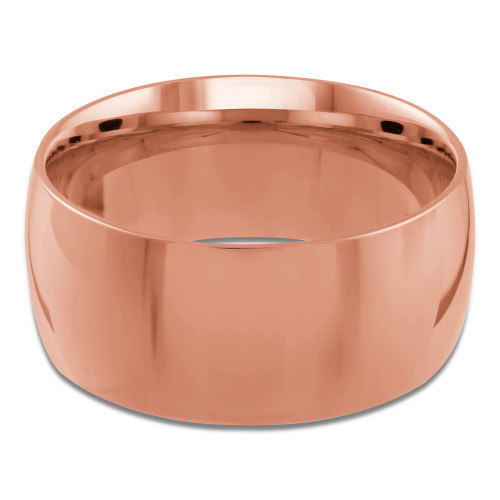 10 MM Comfort Fit Classic Womens Wedding Band in Rose Gold (MDVBC0001-10MM-R)