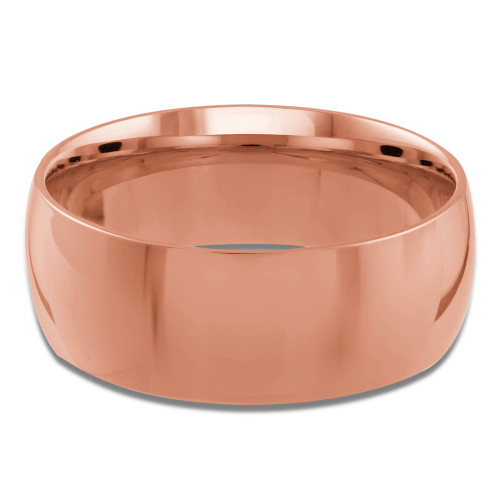 7 MM Comfort Fit Classic Mens Wedding Band in Rose Gold (MDVBC0002-7MM-R)