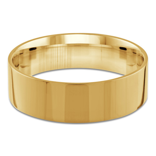 7 MM Classic Womens Wedding Band in Yellow Gold (MDVBC0003-7MM-Y)
