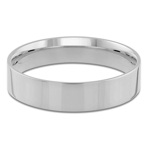 5 MM Classic Mens Wedding Band in White Gold (MDVBC0004-5MM-W)