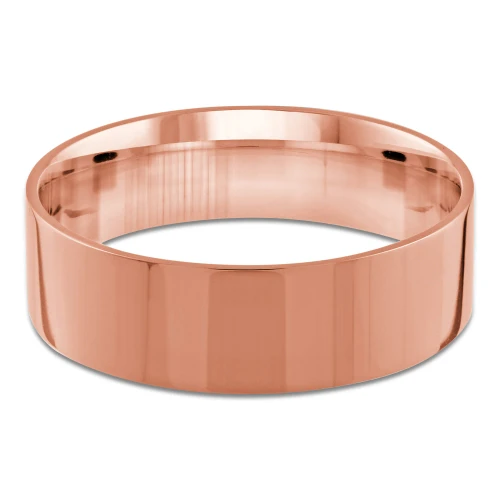 7 MM Classic Mens Wedding Band in Rose Gold (MDVBC0004-7MM-R)
