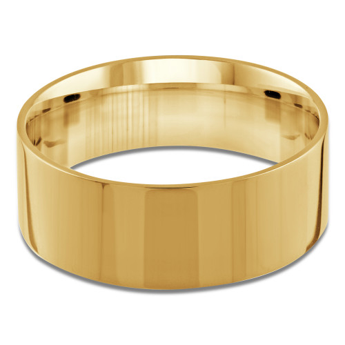 9 MM Classic Mens Wedding Band in Yellow Gold (MDVBC0004-9MM-Y)