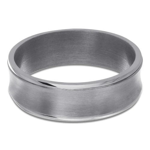 7 MM Alternative Mens Wedding Band in Grey Tantalum (MDVBA0024)