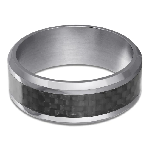 8 MM Alternative Mens Wedding Band in Grey Tantalum (MDVBA0026)