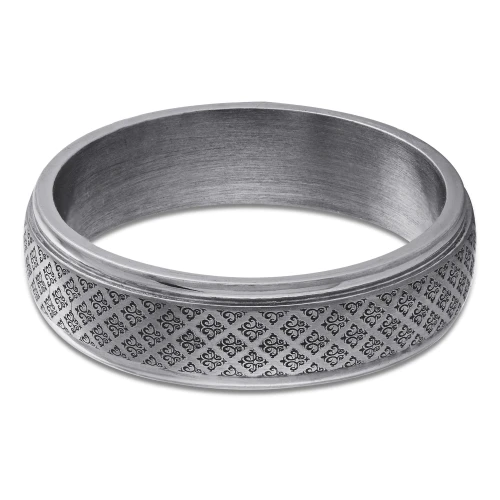 6 MM Alternative Mens Wedding Band in Grey Tantalum (MDVBA0028)