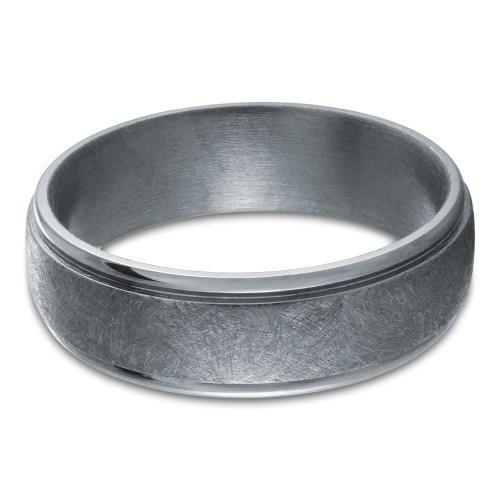 7 MM Alternative Mens Wedding Band in Grey Tantalum (MDVBA0091)