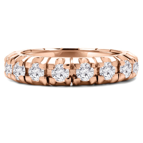 1 1/2 - 1 9/10 CTW Full Eternity Round Lab Created Diamond Anniversary Wedding Band Ring in Rose Gold (MVSAR1005-R)