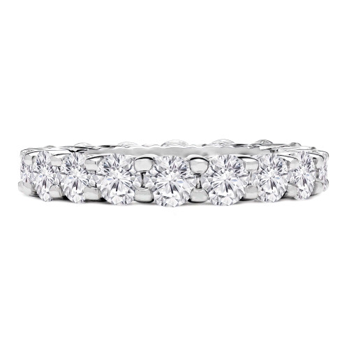 2 3/4 - 3 3/8 CTW Full Eternity Round Lab Created Diamond Anniversary Wedding Band Ring in White Gold (MVSAR1008-W)